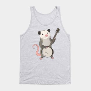 Possum playing the banjo Tank Top